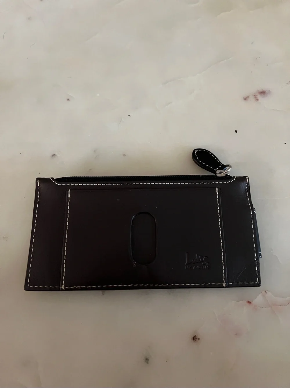 Lodis Black Leather Key & Card Holder with Silver Buckle